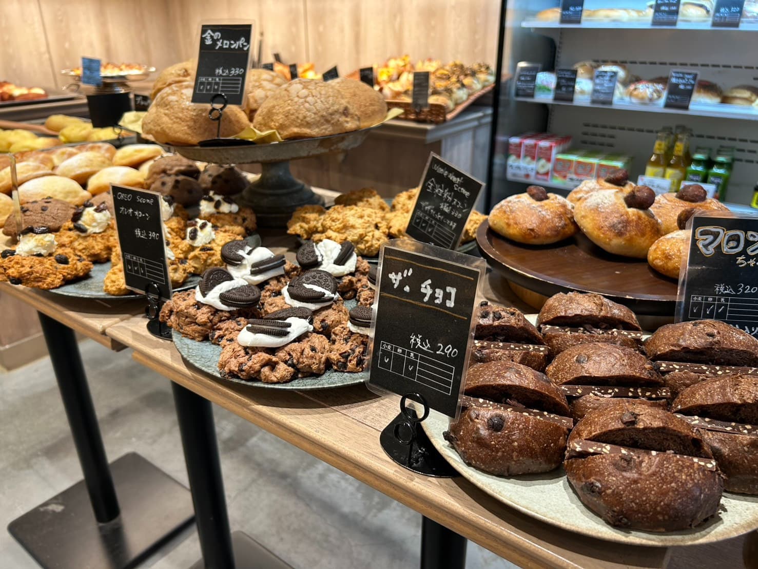 パンの陳列の様子