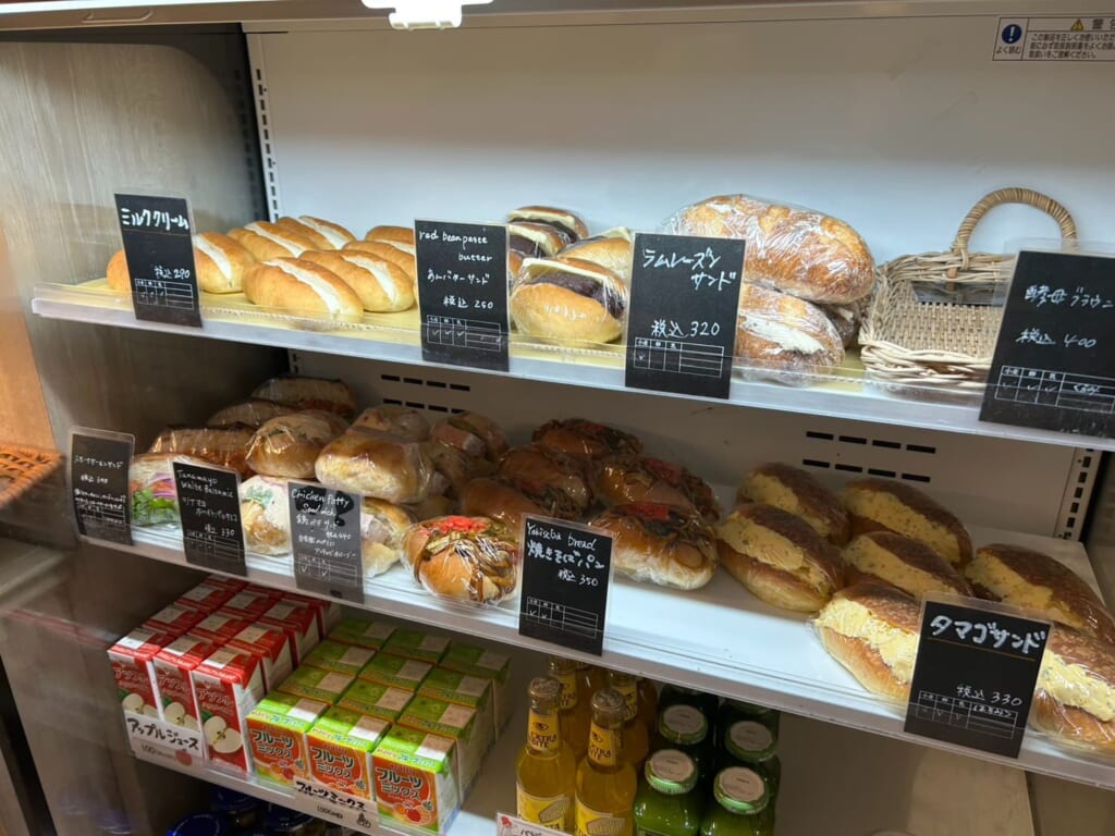 パンの陳列の様子