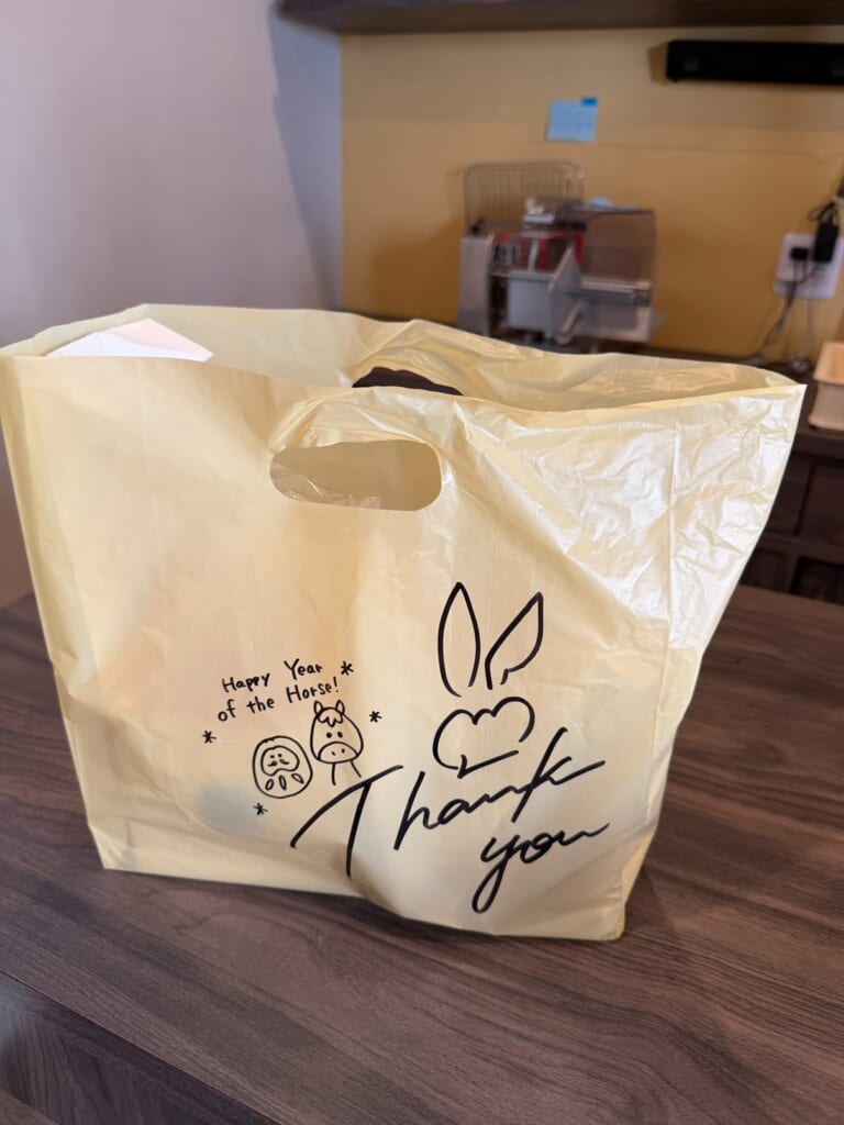 持ち帰り用の袋のイメージ