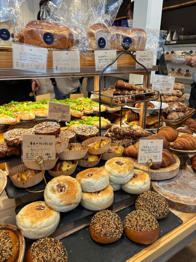 パンの陳列の様子