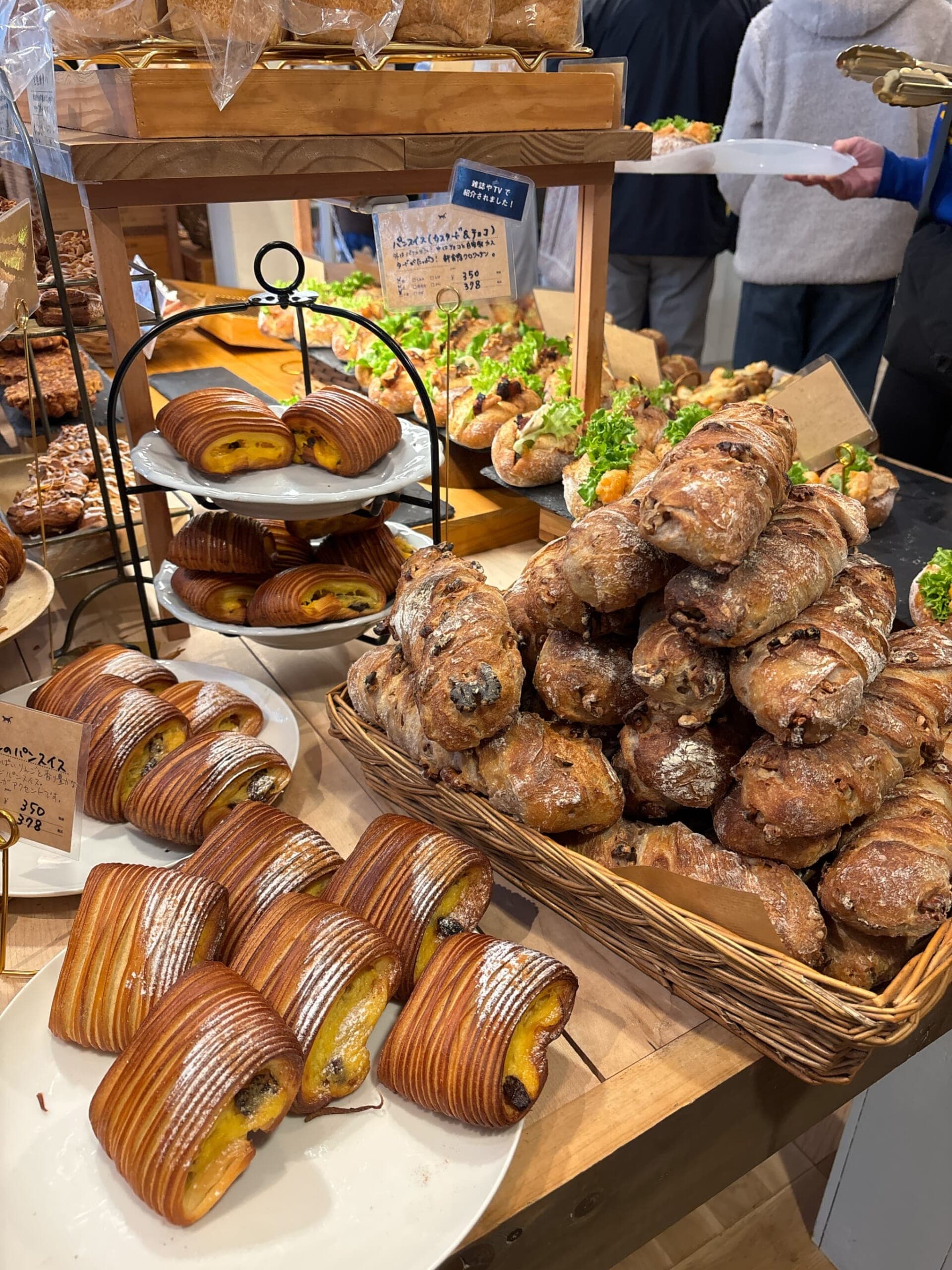 パンの陳列の様子