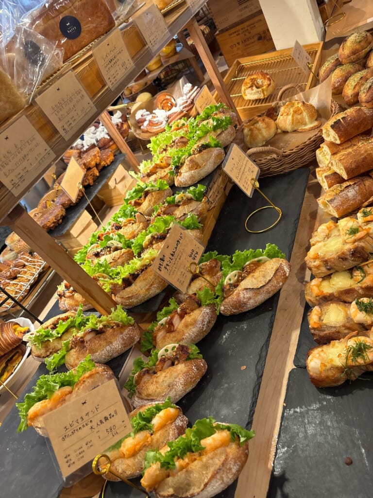 パンの陳列の様子